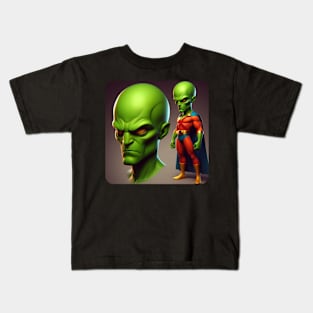 Martian Alien Caricature #10 Kids T-Shirt